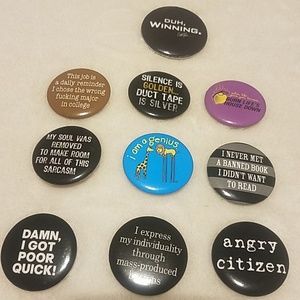 Fun, funny buttons